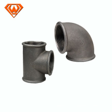 malleable iron casting pipe fittings npt elbow tee